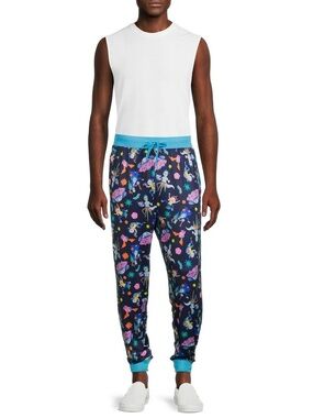 Rick and Morty Pajama Pants Adult Swim Lounge Pants Unisex Stoner Cartoon Print